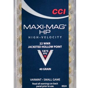 CCI Maxi-Mag .22 WMR 40-Grain Ammunition - 50 Rounds