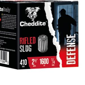 Cheddite Defense .410 Bore Rifled Slug Shotshells - 25 Rounds