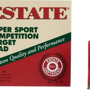 Estate Cartridge Super Sport Competition Target Load 12 Gauge Shotshells - 25 Rounds