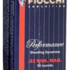 Fiocchi .22 Winchester Magnum 40-Grain Full Metal Jacket Rimfire Ammunition