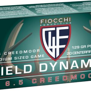 Fiocchi Shooting Dynamics 6.5mm Creedmoor 129-Grain Centerfire Rifle Ammunition