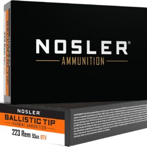 Nosler Varmint BT .223 Remington 55-Grain Centerfire Rifle Ammunition - 20 Rounds