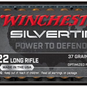 Winchester Silvertip .22 LR 37-Grain Rimfire Rifle Ammunition - 20 Rounds