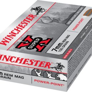 Winchester Super-X Power-Point 7 mm Remington Magnum 150-Grain Rifle Ammunition - 20 Rounds