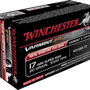 Winchester Varmint HV .17 WSM 20-Grain Rimfire Rifle Ammunition - 50 Rounds